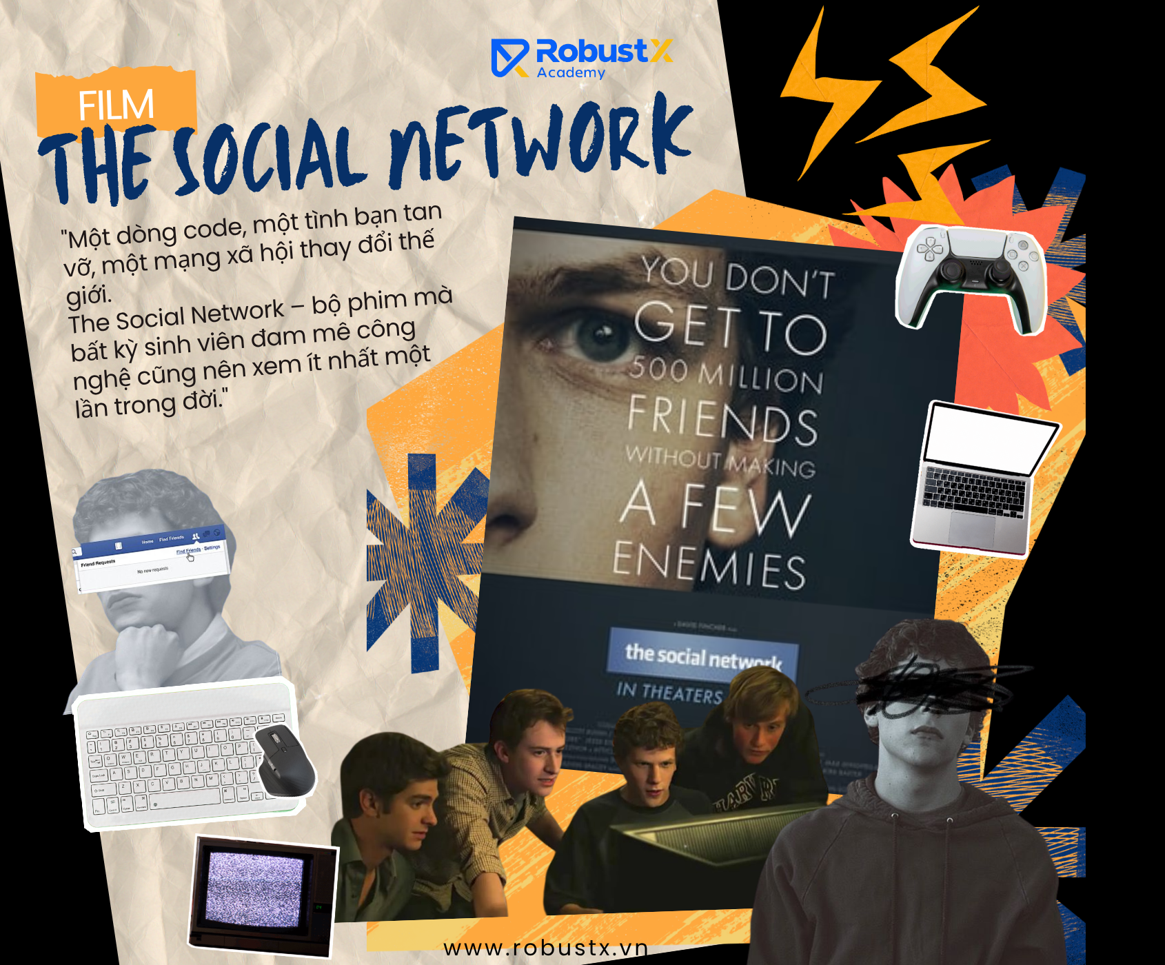 [Review phim công nghệ] – The Social Network: Huyền thoại về Facebook & bài học khởi nghiệp cho sinh viên IT
